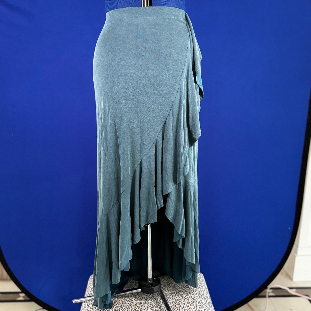 Anthropologie X Moulinette Soeurs Faux Wrap High Low skirt S